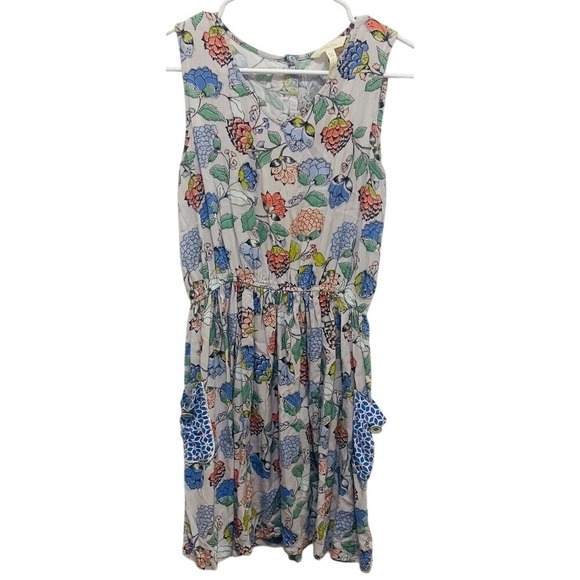 Matilda Jane Floral‎ Print Dress with Pockets Sleeveless Sundress - Size M - Picture 2 of 3